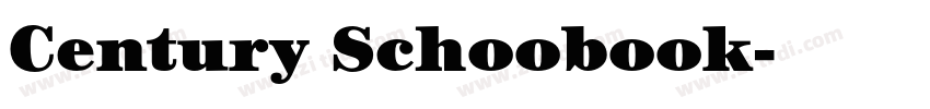 Century Schoobook字体转换